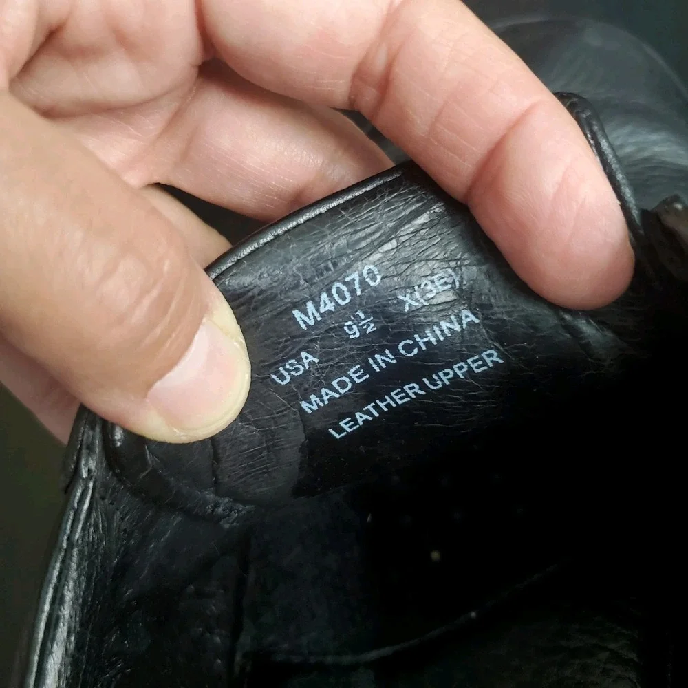Propet‎ Villager Men's Oxford Shoe Orthotic Comfort Black Leather 9.5 X Wide 3E